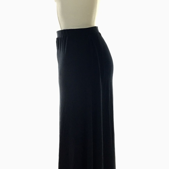 Vince Camuto Long Maxi Skirt Plus Size Black Split - Picture 5 of 8